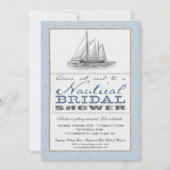 Nautical Bridal Shower Uitnodiging (Voorkant)