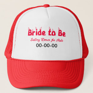 Nautical Bride-to-be Trucker Pet