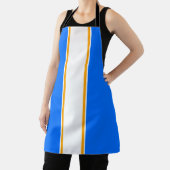 Nautical Bright Blue Yellow White Center Stripes Schort (Insitu)