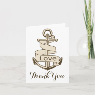 Nautical Brown bedankt je sjiitische Anchor Love