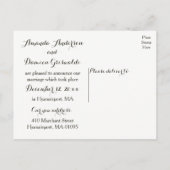 Nautical Brown net getrouwd met vuurtoren schip wi Aankondigingskaart (Achterkant)