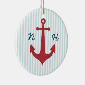 Nautical bruiloft keepomwille ornament (Rechts)