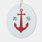 Nautical bruiloft keepomwille ornament (Links)