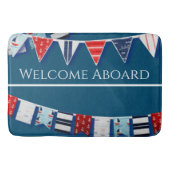 Nautical Bunting Badmat (Voorkant)
