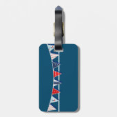 Nautical Bunting Bagagelabel (Achterkant verticaal)