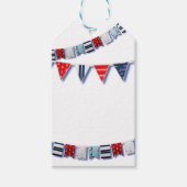 Nautical Bunting Cadeaulabel (Voorkant)