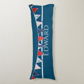 Nautical Bunting Lichaamskussen (Voorkant Verticaal)