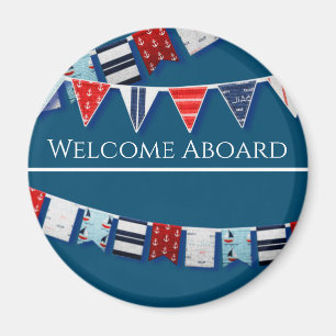 Nautical Bunting Magneet
