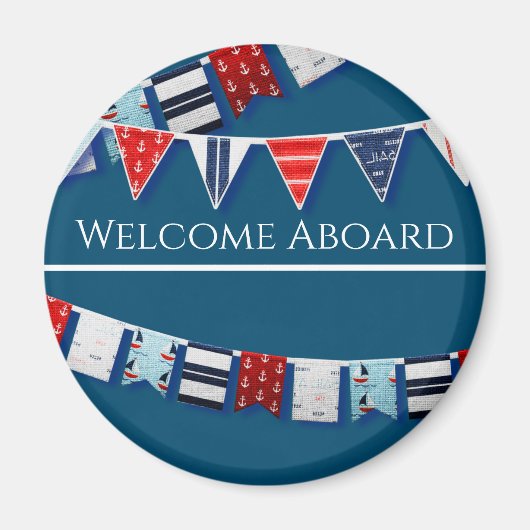 Nautical Bunting Magneet (Voorkant)
