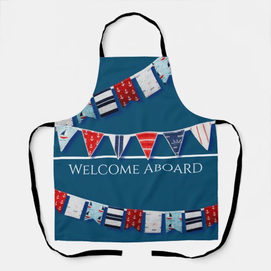 Nautical Bunting Schort (Voorkant)