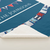 Nautical Bunting Sherpa Deken (3/4)