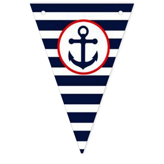 Nautical Bunting. Vlaggetjes (Eerste vlag)