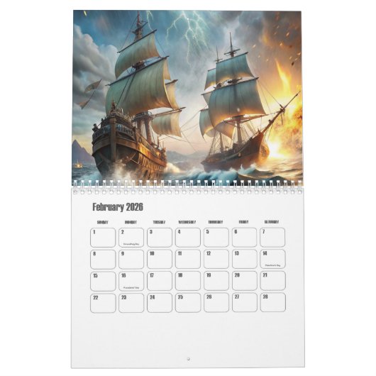 Nautical Calendar Kalender (Feb 2026)