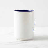 Nautical Captain Anchor Large Tweekleurige Koffiemok (Center)