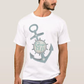 Nautical Captain Dad Vaderdag T-Shirt (Voorkant)