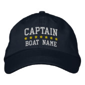 Nautical Captain Your Boat Name Pet Bl (Voorkant)