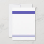 Nautical Captain's Wheel - 3x5 bruiloft uitnodigin Kaart (Achterkant)