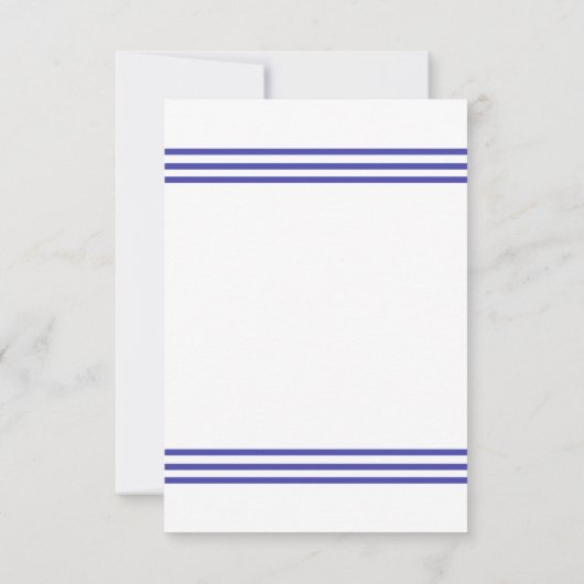 Nautical Captain's Wheel - 3x5 bruiloft uitnodigin Kaart (Achterkant)