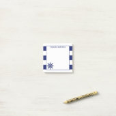 Nautical Captain's Wheel Voeg naam toe 3x3 Post-it® Notes (Op bureau)