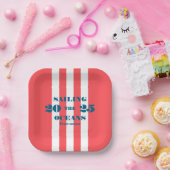 Nautical Celebration Paper Plates Papieren Bordje (Feest)