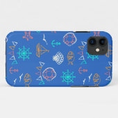 Nautical Chalk Drawing Pattern 1 Case-Mate iPhone Case (Achterkant (horizontaal))