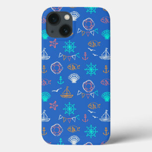 Nautical Chalk Drawing Pattern 1 Case-Mate iPhone Case