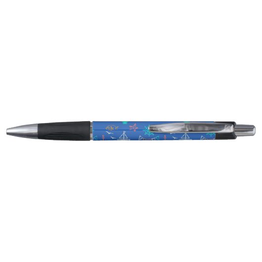 Nautical Chalk Drawing Pattern 1 Pen (Achterkant)