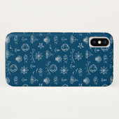 Nautical Chalk Drawing Pattern 2 Case-Mate iPhone Case (Achterkant (horizontaal))