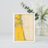  Nautical Chart Amelia Island St. Augustinus Briefkaart (Staand voorkant)