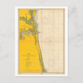  Nautical Chart Amelia Island St. Augustinus Briefkaart (Voorkant)