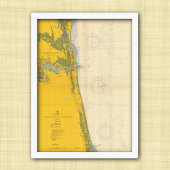  Nautical Chart Amelia Island St. Augustinus Poster