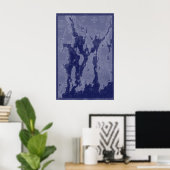 Nautical Chart Art Narragansett Bay Newport Map Poster (Thuiskantoor)