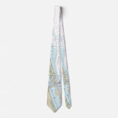 Nautical Chart Fort Pierce Florida Authentic Stropdas (Voorkant)