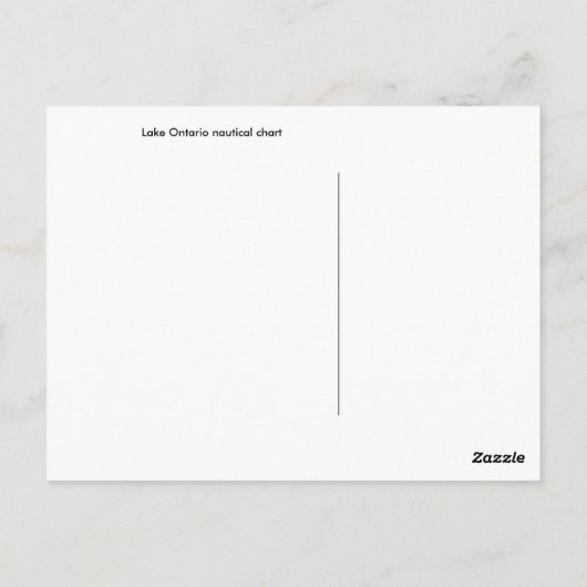 Nautical Chart Lake Ontario Briefkaart (Achterkant)