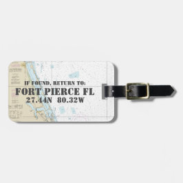 Nautical Chart Latitude Longitude: Fort Pierce FL Bagagelabel