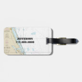 Nautical Chart Latitude Longitude: Fort Pierce FL Bagagelabel (Achterkant horizontaal)