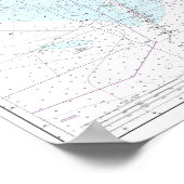 Nautical Chart Map 0f Mobile Bay, Alabama Poster (Hoek)