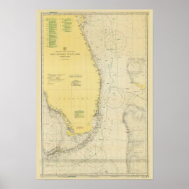  Nautical Chart Map of Florida Poster