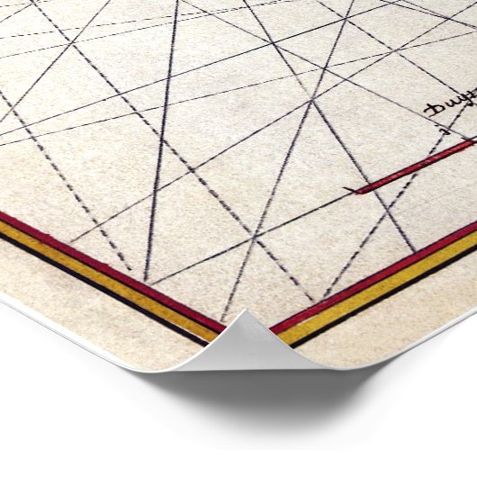 Nautical Chart of Zwaanendael and Delaware Bay Poster (Hoek)