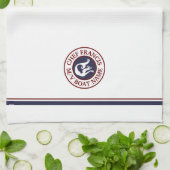 Nautical Chef Mermaid Logo Kitchen Towel Theedoek (Gevouwen)