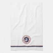 Nautical Chef Mermaid Logo Kitchen Towel Theedoek (Verticaal)