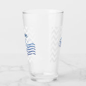 Nautical Chevron & Anchor Seal Glas (Links)