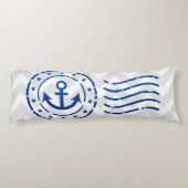 Nautical Chevron & Anchor Seal Lichaamskussen (Achterkant)