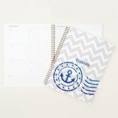 Nautical Chevron & Anchor Seal Planner (Display)