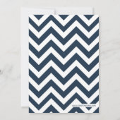 Nautical Chevron Baby Boy Shower Uitnodiging rood (Achterkant)