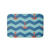 Nautical Chevron Pattern Badmat (Voorkant)