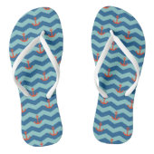 Nautical Chevron Pattern Teenslippers (Voetbed)