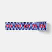 Nautical Chevron & Red Lobsters Grosgrain Lint (Voorkant)