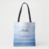 Nautical Chic Blue Ton sur Ton Striped Canvas tas (Voorkant)