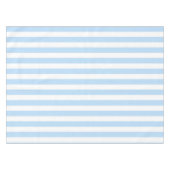 Nautical Chic Pastel Blue Stripes Pattern Spring Tafelkleed (Voorkant (Horizontaal))